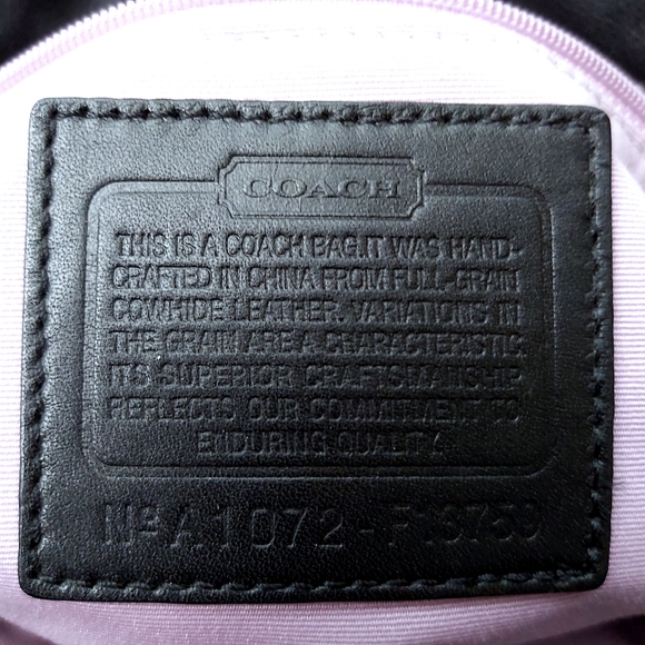 Coach East West Gallery Black Pleated Leather Tote - Picture 11 of 13